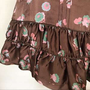 Marc Jacobs Skirts - Marc Jacobs Floral Silk Ruffle Skirt 8 Marc Jacobs Skirts - Marc Jacobs Floral Silk Ruffle Skirt 8